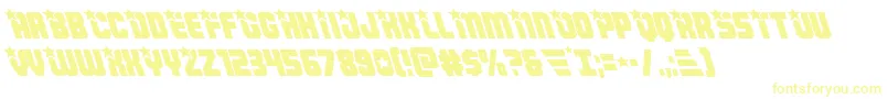 Шрифт Armyrangersleft – жёлтые шрифты