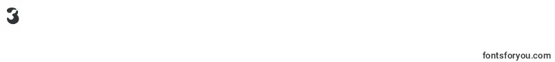 フォントCroisant – フォント数字3