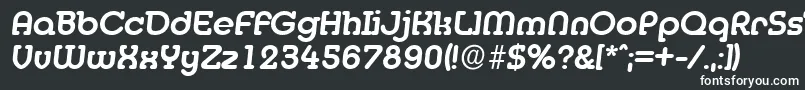 Шрифт DesireebeckermediumItalic – белые шрифты