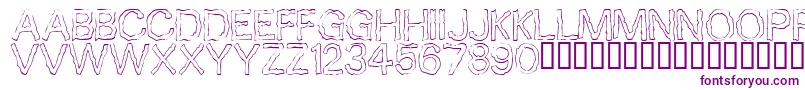 10minutes Font – Purple Fonts on White Background