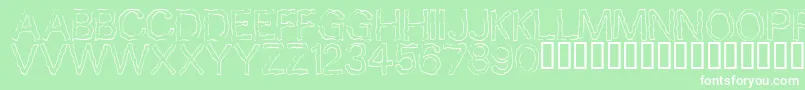 10minutes Font – White Fonts on Green Background