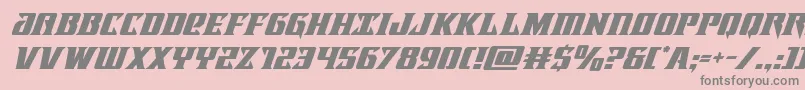 Lifeforcesuperital Font – Gray Fonts on Pink Background