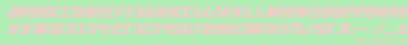 Lifeforcesuperital Font – Pink Fonts on Green Background