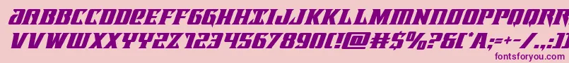 Lifeforcesuperital Font – Purple Fonts on Pink Background
