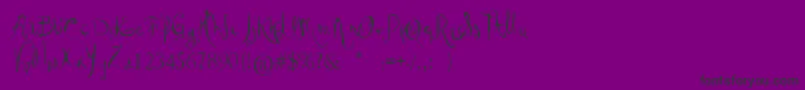 VtksGoodDay Font – Black Fonts on Purple Background