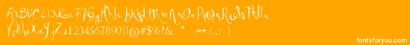 VtksGoodDay Font – White Fonts on Orange Background