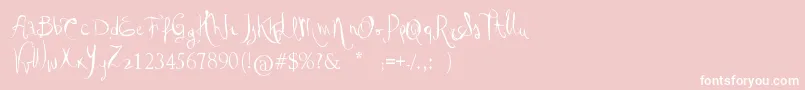 VtksGoodDay Font – White Fonts on Pink Background