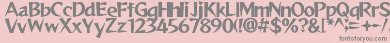 Подробнее о шрифте ReggaeByAslam Шрифт ReggaeByAslam – серые шрифты на розовом фоне