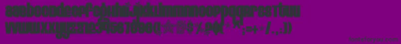 フォントEigh1 ffy – 紫の背景に黒い文字