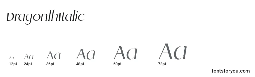 DragonlhItalic Font Sizes