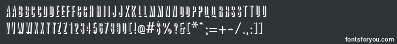 Great Shadow Font – White Fonts on Black Background