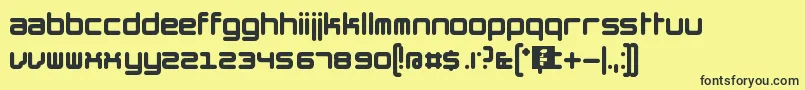 TheHummelFont Font – Black Fonts on Yellow Background