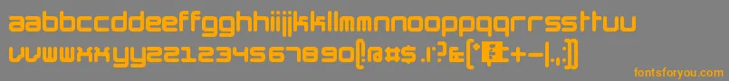 TheHummelFont Font – Orange Fonts on Gray Background