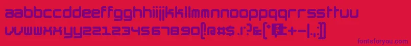 TheHummelFont Font – Purple Fonts on Red Background