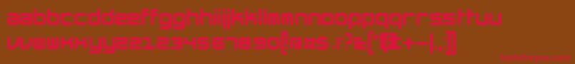 TheHummelFont Font – Red Fonts on Brown Background