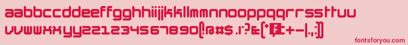 TheHummelFont Font – Red Fonts on Pink Background