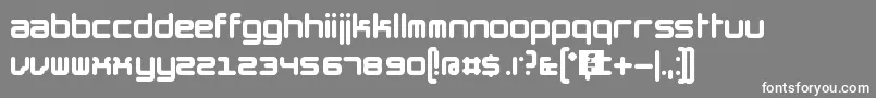 TheHummelFont Font – White Fonts on Gray Background