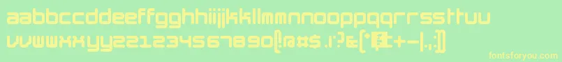 More about TheHummelFont Font TheHummelFont Font – Yellow Fonts on Green Background