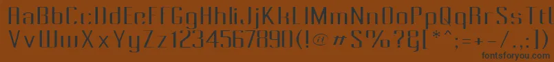 PecotLight Font – Black Fonts on Brown Background