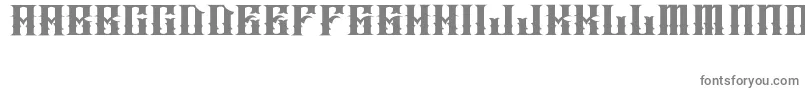 JakejarkorIngobernable-fontti – harmaat kirjasimet valkoisella taustalla