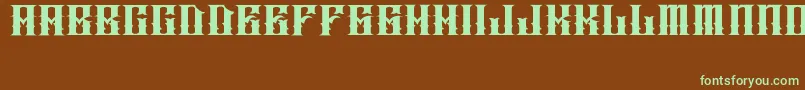 JakejarkorIngobernable Font – Green Fonts on Brown Background