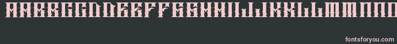 JakejarkorIngobernable-Schriftart – Rosa Schriften auf schwarzem Hintergrund