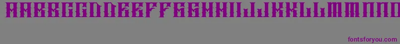 JakejarkorIngobernable-Schriftart – Violette Schriften auf grauem Hintergrund