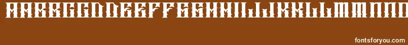 JakejarkorIngobernable Font – White Fonts on Brown Background