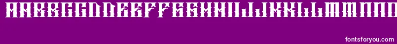 Weitere Informationen zur JakejarkorIngobernable-Schriftart JakejarkorIngobernable-Schriftart – Weiße Schriften auf violettem Hintergrund