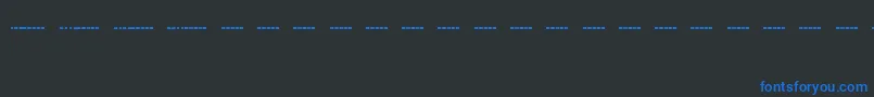 Czcionka Morsecd – niebieskie czcionki na czarnym tle