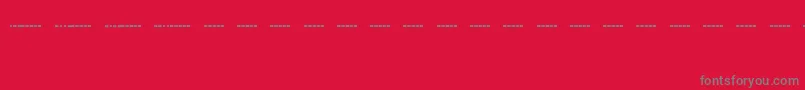 Morsecd Font – Gray Fonts on Red Background