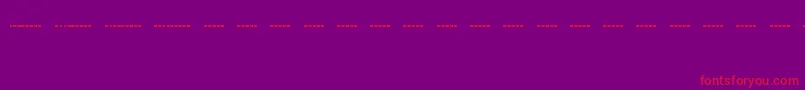 Morsecd Font – Red Fonts on Purple Background