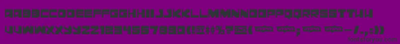 フォントLeningraddisco – 紫の背景に黒い文字