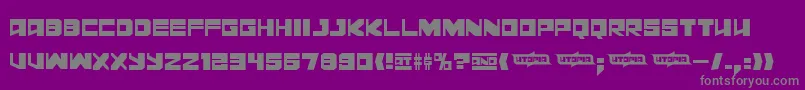 Leningraddisco Font – Gray Fonts on Purple Background