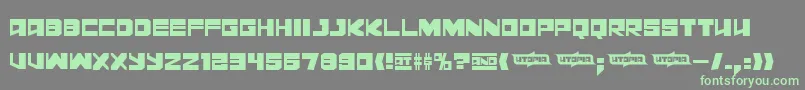 Leningraddisco Font – Green Fonts on Gray Background