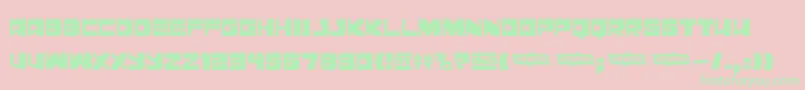 フォントLeningraddisco – ピンクの背景に緑の文字