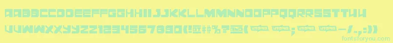 Подробнее о шрифте Leningraddisco Шрифт Leningraddisco – зелёные шрифты на жёлтом фоне