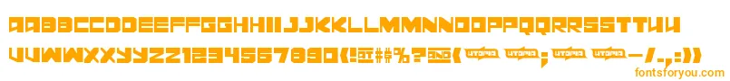 Leningraddisco Font – Orange Fonts on White Background