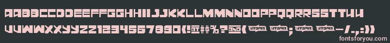 Leningraddisco Font – Pink Fonts on Black Background