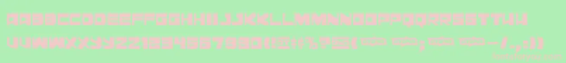 Leningraddisco-fontti – vaaleanpunaiset fontit vihreällä taustalla