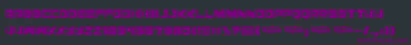 Leningraddisco Font – Purple Fonts on Black Background