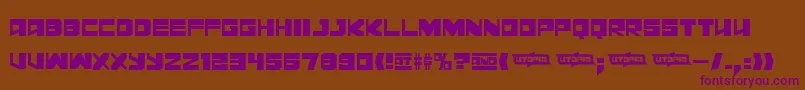 Leningraddisco Font – Purple Fonts on Brown Background