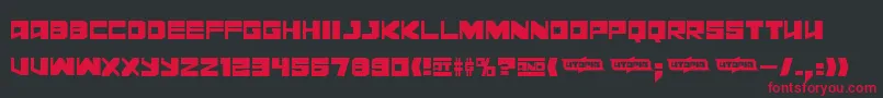 Leningraddisco Font – Red Fonts on Black Background