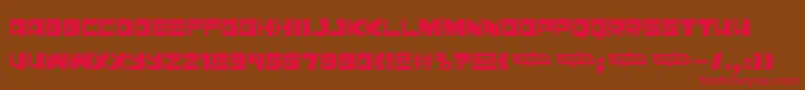 Leningraddisco Font – Red Fonts on Brown Background