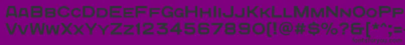 フォントQuadratgroteskc – 紫の背景に黒い文字