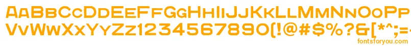 Шрифт Quadratgroteskc – оранжевые шрифты
