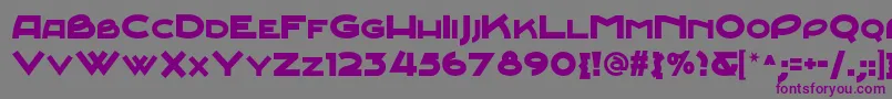 Junebugstompnf Font – Purple Fonts on Gray Background