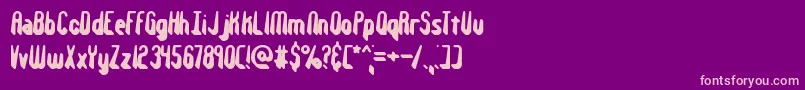 WithstandBrk Font – Pink Fonts on Purple Background