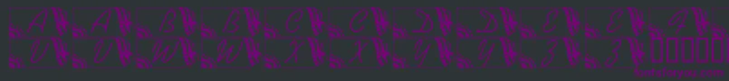 LmsSecuredNation Font – Purple Fonts on Black Background