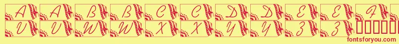 LmsSecuredNation Font – Red Fonts on Yellow Background